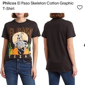 NEW w Tags Nordstrom Philcos El Paso Skeleton Cotton Graphic T-Shirt size Medium